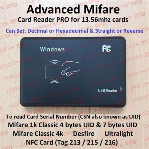 MIFARE card uid serial number